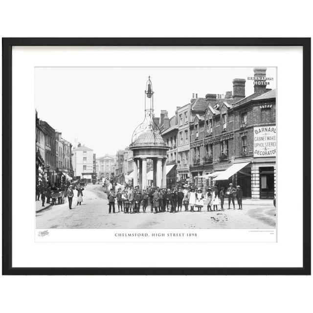 'Chelmsford, High Street 1898' by Francis Frith - Picture Frame Photograph Print on Paper The Francis Frith Collection Size: 45cm H x 60cm W x 2.3cm D on Productcaster.