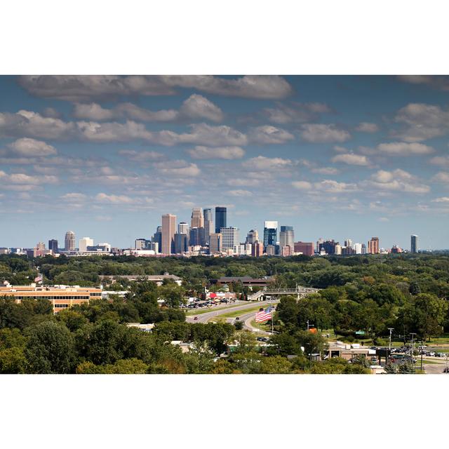 Minneapolis Skyline Over Golden Valley From Plymouth, Minnesota by Rasilja - Wrapped Canvas Print 17 Stories Size: 81cm H x 122cm W on Productcaster.