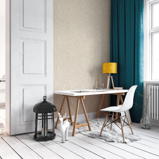 Riemer 10.05m x 53cm Matte Wallpaper Roll Metro Lane Colour: Beige/Grey on Productcaster.