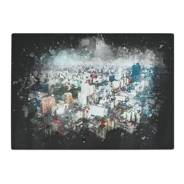 Tempered Glass Buenos Aires Skyline in Argentina Chopping Board East Urban Home Size: 28.5 cm x 39 cm on Productcaster.