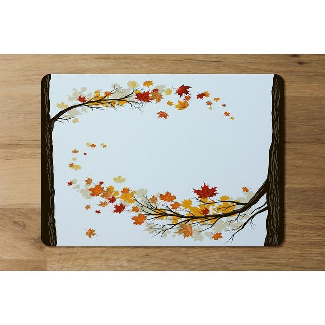 Isgro Autumn Trees Cork Placemat (Set of 4) Rosalind Wheeler on Productcaster.