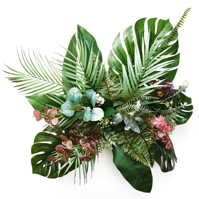 Tropical Leaves Bay Isle Home Size: 30cm H x 30cm W on Productcaster.