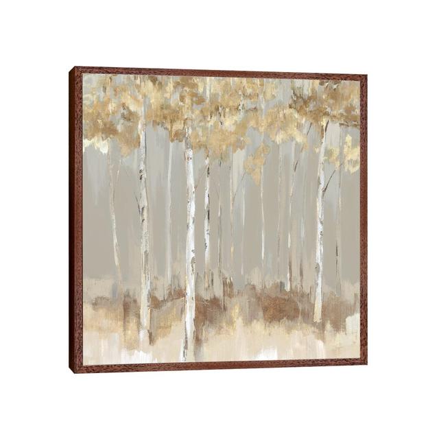 Shimmering Escape by Isabelle Z - Painting Print on Canvas Union Rustic Size: 45.72cm H x 45.72cm W x 3.81cm D, Format: Classic Brown Wood Framed on Productcaster.