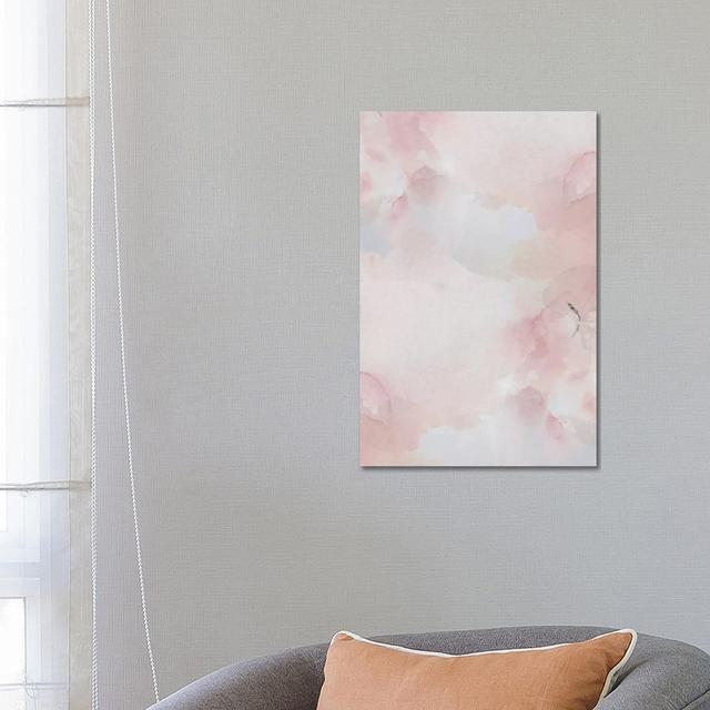 Blush Pink Print by Leah Straatsma - Wrapped Canvas Painting Ivy Bronx Size: 66.04cm H x 45.72cm W x 1.905cm D on Productcaster.