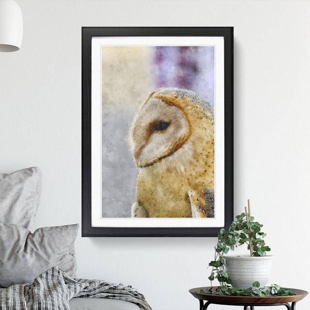 Barn Owl Vol.5 - Picture Frame Painting East Urban Home Frame Option: Black Framed, Size: 36cm H x 27cm W x 2cm D on Productcaster.