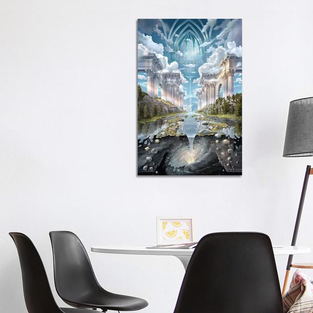 Genesis II von John Stephens - Galerie-verpackte Leinwand Giclée auf Leinwand Lark Manor Größe: 101,06 cm H x 66,04 cm B x 3,81 cm T, Format: Leinen on Productcaster.