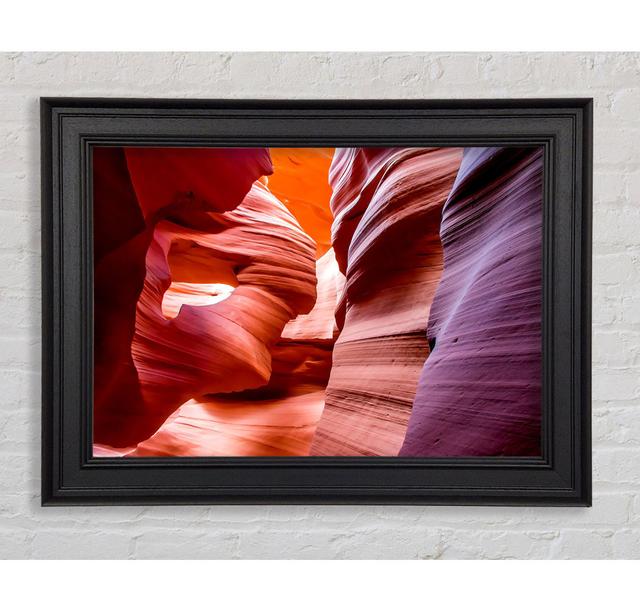 Lower Antelope Canyon Framed Print Gracie Oaks Size: 100cm H x 141.4cm W on Productcaster.