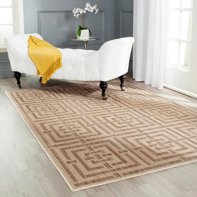 Schuster Hand Hooked Brown Rug Canora Grey Rug Size: Rectangle 154 x 228cm on Productcaster.