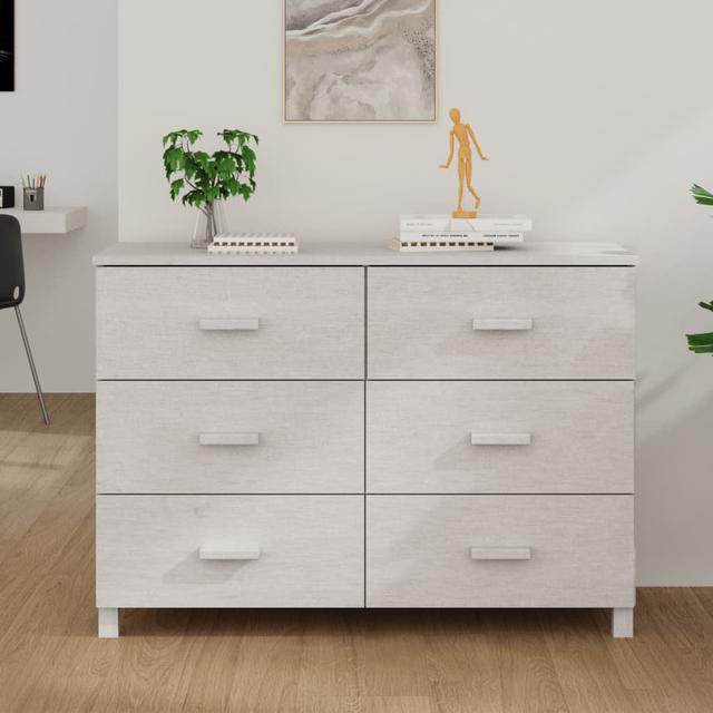 Berning 6 Drawer 113Cm W Mini Chest Latitude Run Colour: White on Productcaster.