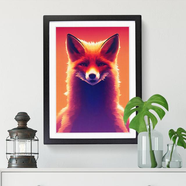 Fox Portrait Vol.3 - Single Picture Frame Graphic Art Alpen Home Format: Oak Framed, Size: 34cm H x 25cm W x 2cm D on Productcaster.