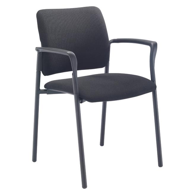 Upholstered Dining Chair Symple Stuff Leg Colour: Black on Productcaster.