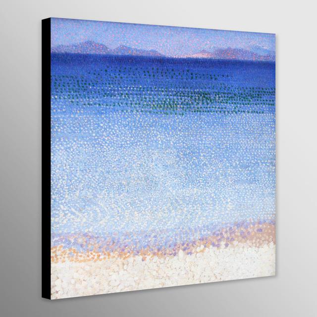 Seascape (Iles D''or) By Henri-Edmond Cross - Canvas Wall Art Framed Print - Various Sizes Highland Dunes Size: 41cm W x 41cm H x 1.5cm D on Productcaster.