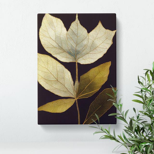 A Wondrous Leaves - Wrapped Canvas Graphic Art Marlow Home Co. Size: 50cm H x 35cm W, Format: Wrapped Canvas on Productcaster.