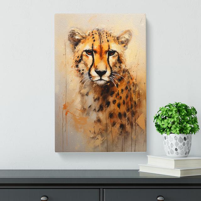 Cheetah Contemporary - Wrapped Canvas Print Latitude Vive Size: 76cm H x 50cm W x 3cm D on Productcaster.