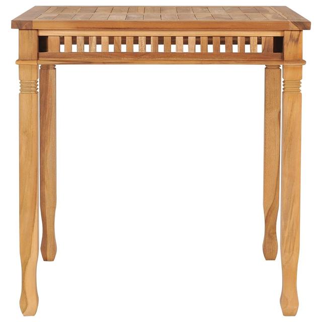 Newsbury Teak Dining Table Bloomsbury Market Size: 80cm H x 80cm W x 80cm L on Productcaster.