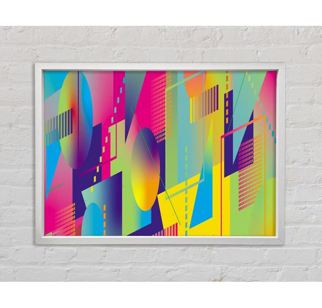 Abstract Triangles And Spheres - Print Bright Star Size: 84.1cm H x 118.9cm W x 3.3cm D on Productcaster.