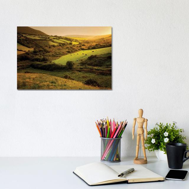 Irish Hillside by Dennis Frates - Wrapped Canvas Print Alpen Home Size: 20.32cm H x 30.48cm W x 1.91cm D on Productcaster.