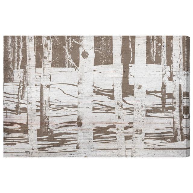 'Birch Woods' Graphic Art on Wrapped Canvas East Urban Home Size: 41cm H x 61cm W x 3.8cm D on Productcaster.