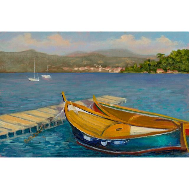 Porto Venere View by Mary Jean Weber - Wrapped Canvas Painting Breakwater Bay Size: 20cm H x 30cm W x 3.8cm D on Productcaster.