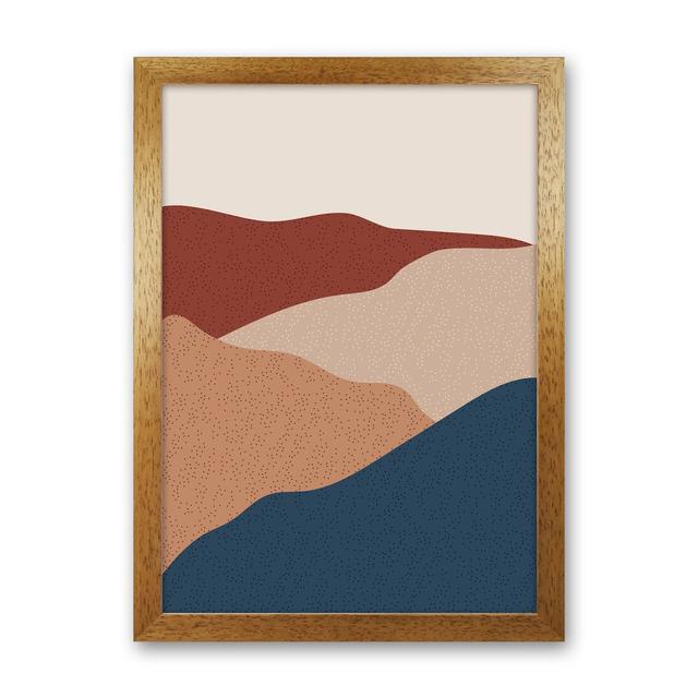 Mountain - Graphic Art Print on Paper 17 Stories Frame Option: Brown Framed, Size: 34cm H x 25cm W x 3cm D on Productcaster.