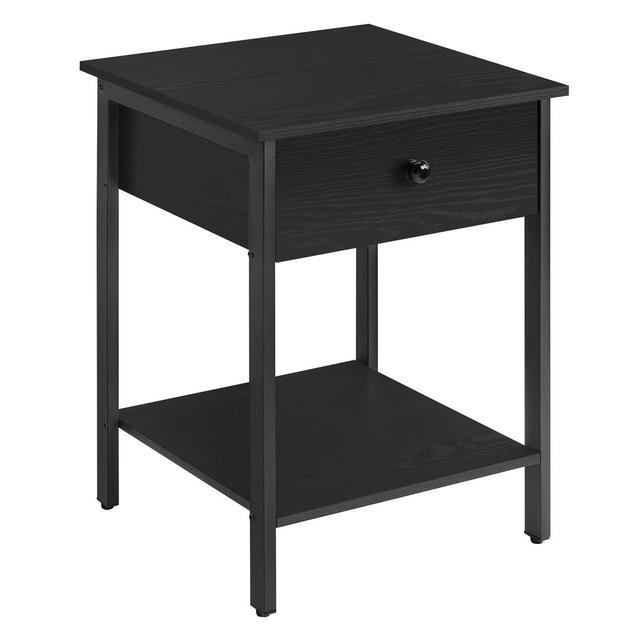 Bedside Table With Drawers And Shelves, 40 X 40 X 55 Cm, Easy To Assemble 17 Stories on Productcaster.