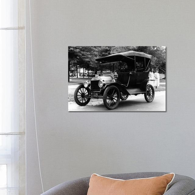 1920s Model T Ford Touring Car Automobile On Display During Parade - Wrapped Canvas Print Latitude Run Size: 45.72cm H x 66.04cm W x 3.81cm D on Productcaster.