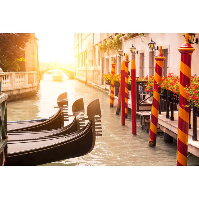 Italy, Gondola in Venice - Wrapped Canvas Photograph 17 Stories Size: 51cm H x 76cm W on Productcaster.