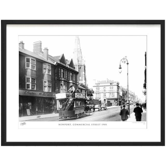 Newport, Commercial Street 1901 - Single Picture Frame Print The Francis Frith Collection Size: 28cm H x 36cm W x 2.3cm D on Productcaster.