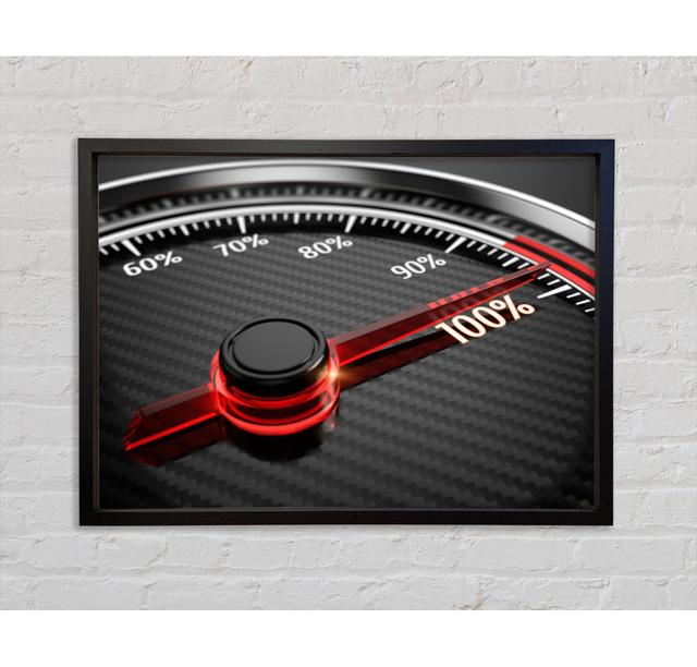 Speed One Hundred Percent Framed Print Ebern Designs Size: 100cm H x 141.4cm W x 3.3cm D on Productcaster.