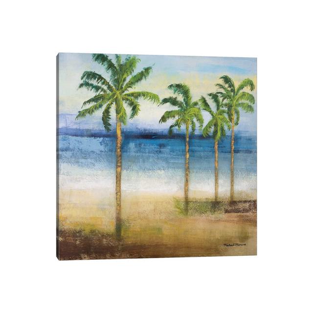 Ocean Palms by Michael Marcon - Wrapped Canvas Art Prints Pergo Classics Size: 45.72cm H x 45.72cm W on Productcaster.