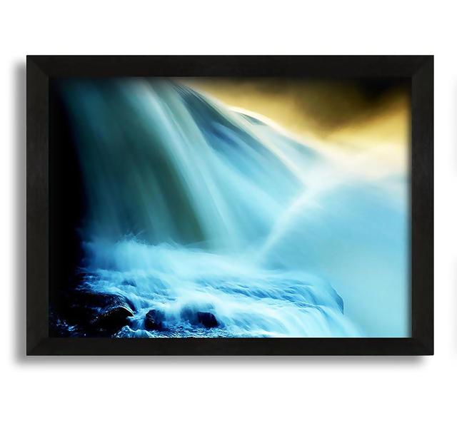 Heavens Waterfalls - Picture Frame Painting on Canvas Latitude Run Size: 60cm H x 84cm W x 10cm D on Productcaster.