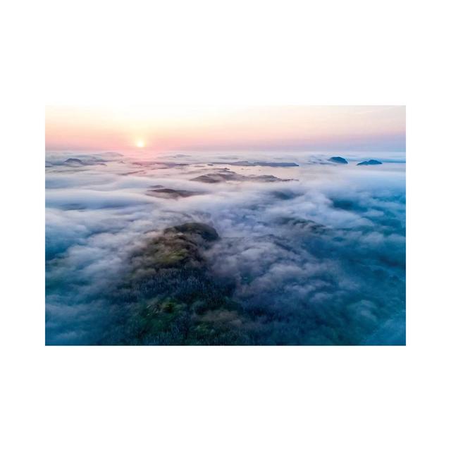 Low-Lying Fog Along Coast, Newfoundland, Canada House of Hampton Size: 45.72cm H x 66.04cm W x 1.91cm D on Productcaster.