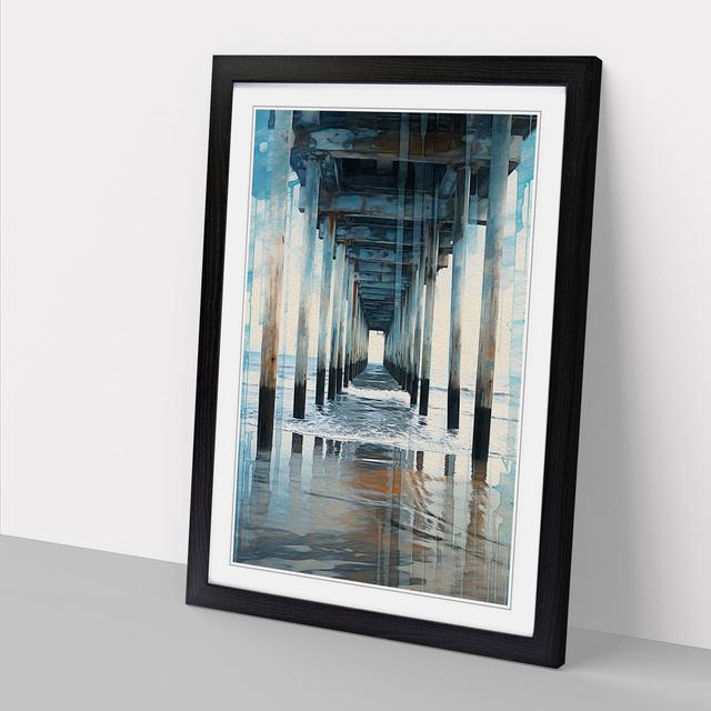 XYZ-FRM-V1223-5123 Single Picture Frame Art Prints on Wood Marlow Home Co. Size: 46cm H x 34cm W x 2cm D, Format: Black Framed on Productcaster.