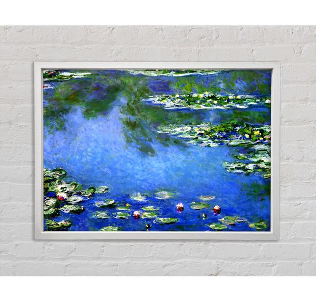 Water Lilies In S Garden by Claude Monet - Single Picture Frame Art Prints on Canvas Bright Star Size: 59.7cm H x 84.1cm W x 3.3cm D on Productcaster.