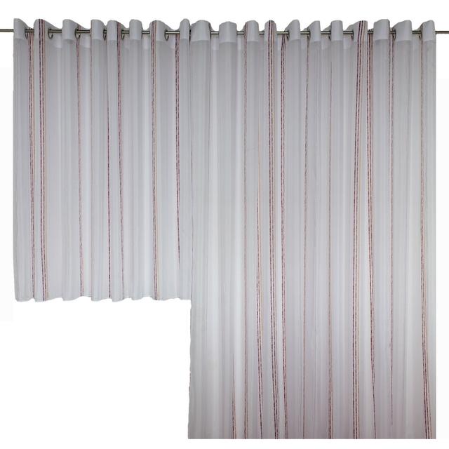 Forsman Eyelet Semi Sheer Curtains Etta Avenue Size: 225cm L x 300cm W on Productcaster.