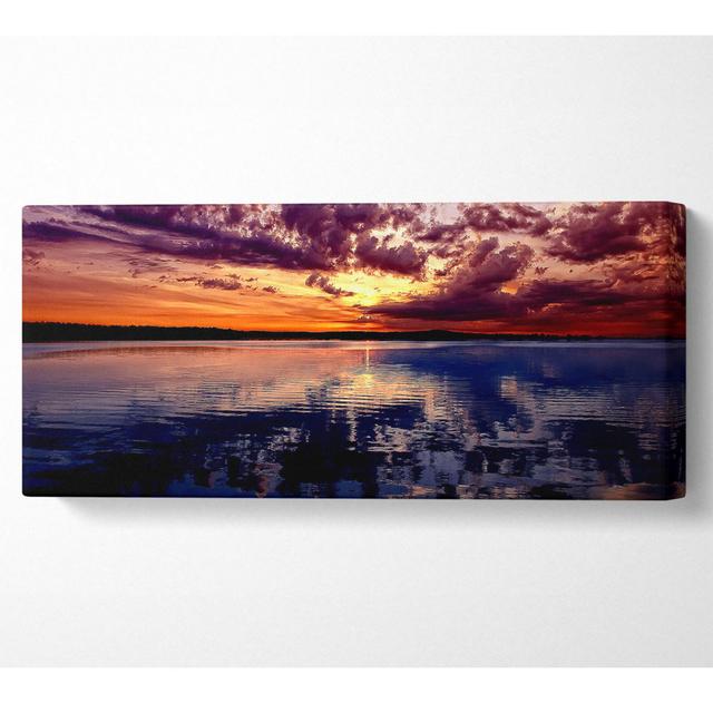 Amazing Dusk - Wrapped Canvas Art Prints Highland Dunes Size: 50.8cm H x 121.9cm W on Productcaster.