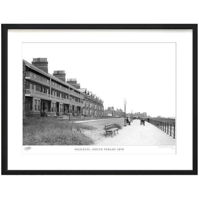 'Skegness, South Parade 1890' - Picture Frame Photograph Print on Paper The Francis Frith Collection Size: 31.5cm H x 38.8cm W x 2.3cm D on Productcaster.