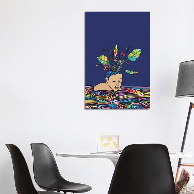 Spring Head by Ninhol - Wrapped Canvas Graphic Art ClassicLiving Size: 101.6cm H x 66.04cm W x 3.81cm D on Productcaster.