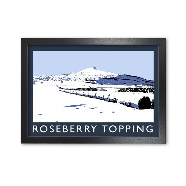 Roseberry Topping North Yorkshire In Snow by Richard O'Neill - Single Picture Frame Print 17 Stories Size: 59.4 cm H x 81.4 cm W, Frame Options: Black on Productcaster.