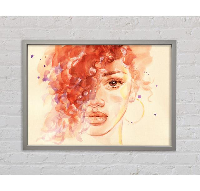 The Face Of Watercolour - Single Picture Frame Art Prints on Canvas Bright Star Size: 59.7cm H x 84.1cm W on Productcaster.