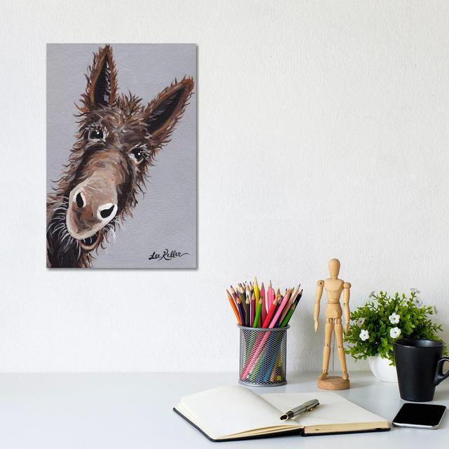 Rufus the Donkey - Wrapped Canvas Graphic Art Alpen Home Size: 30.5cm H x 20.3cm W x 1.91cm D on Productcaster.