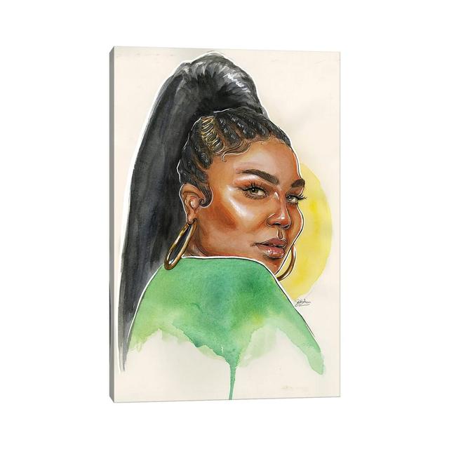 Lizzo by Sean Ellmore - Wrapped Canvas Painting ClassicLiving Size: 30.48cm H x 20.32cm W x 1.91cm D on Productcaster.