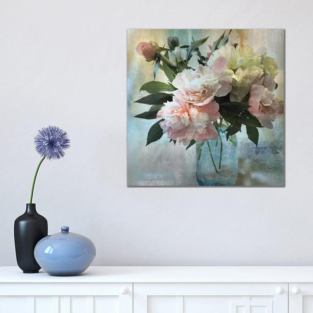 Peony Bouquet II by Nan - Wrapped Canvas Print iCanvas Size: 45.72cm H x 45.72cm W x 1.91cm D on Productcaster.