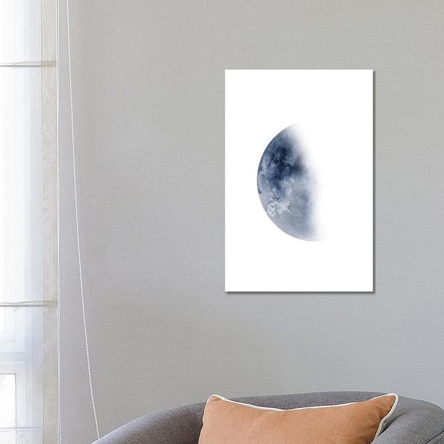 Blue Moon Waning No. 2 by Brandon Wong - Wrapped Canvas Gallery-Wrapped Canvas Giclée Isabelline on Productcaster.