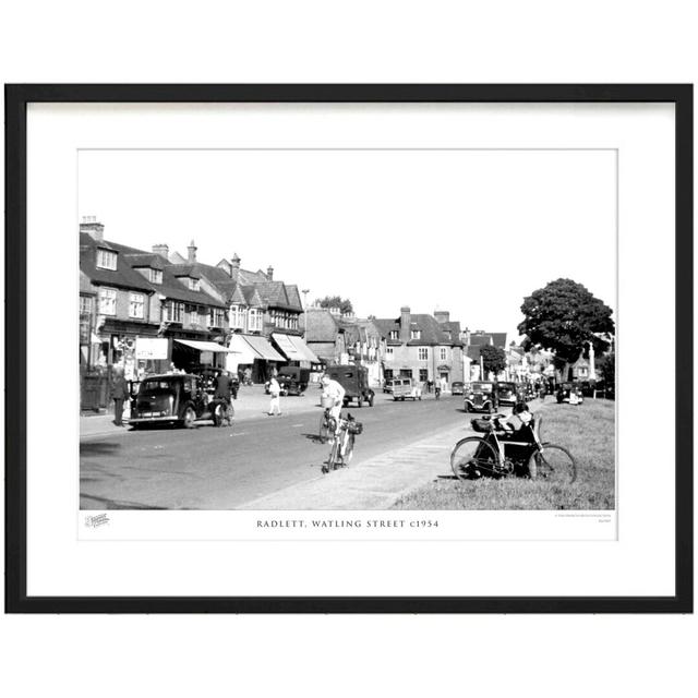 Radlett, Watling Street C1954 by Francis Frith - Single Picture Frame Print The Francis Frith Collection Size: 40cm H x 50cm W x 2.3cm D on Productcaster.