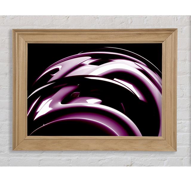 Purple Bend Framed Print Bright Star Size: 21cm H x 42cm W on Productcaster.