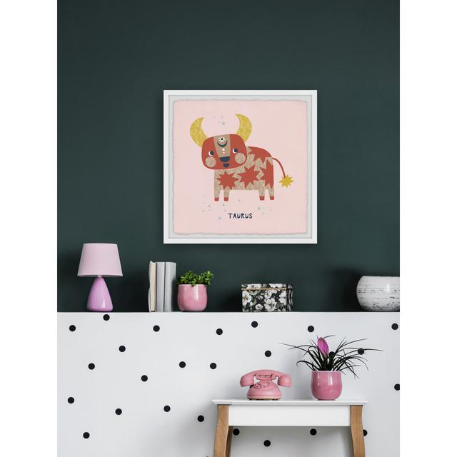 Taurus - Picture Frame Graphic Art Zoomie Kids Size: 45cm H x 45cm W on Productcaster.