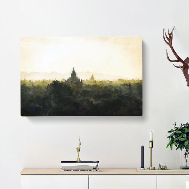 Old Bagan in Myanmar - Wrapped Canvas Painting Print East Urban Home Size: 50cm H x 76cm W x 3cm D on Productcaster.