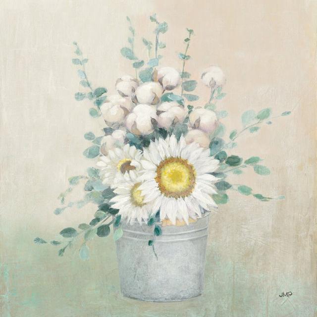 Country Centerpiece by Julia Purinton - Wrapped Canvas Painting Rosalind Wheeler Size: 76cm H x 76cm W x 3.8cm D on Productcaster.