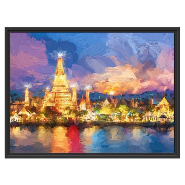 Gerahmtes Wandbild Tempel Bangkok Thailand East Urban Home Größe: 60 cm H x 80 cm B on Productcaster.